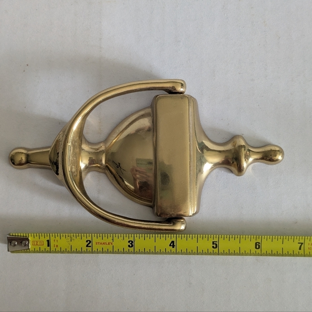 Brass/Gold Tone door knocker entry door.Vintage - Picture 3 of 3